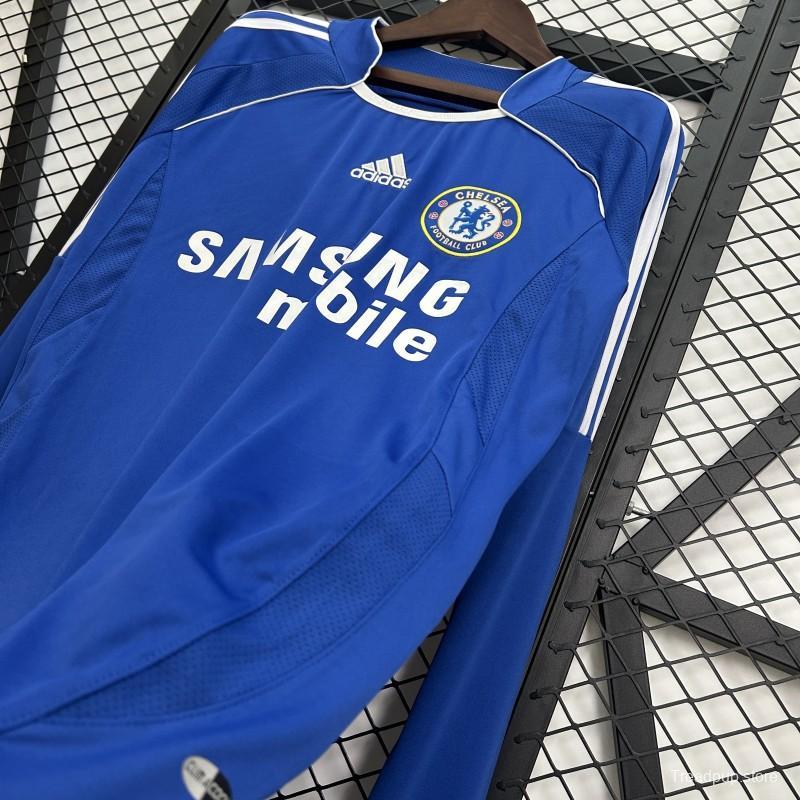 06/07 Retro Long Sleeve Chelsea Home Jersey