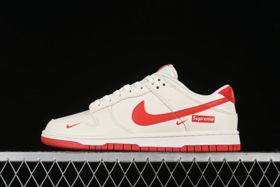 Nike SB Dunk Low Supreme Collaboration Anniversary Customized Low-Top Casual Sneakers - KK1688-031
