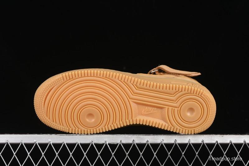 Nike Air Force 1 '07 Mid Suede Casual Sneakers in Wheat - DJ9158-200