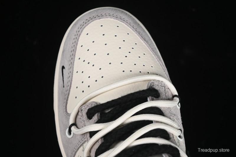 Nike SB Dunk Low Stussy Bandana Black Swoosh Anniversary Custom Low-Top Casual Skate Shoes - SJ2068-306