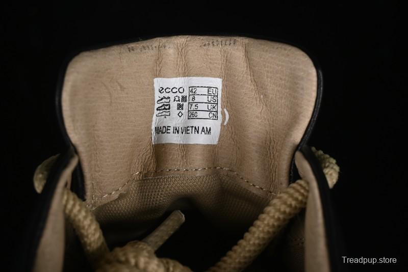 Ecco Street Light Series Autumn Height-Increasing Round-Toe Versatile Casual White Sneakers - 63311901001