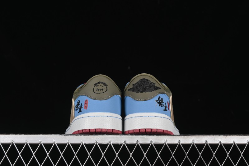 Nike Travis Scott x Fragment Design x Air Jordan 1 Low OG SP AJ1 Low Top Casual Sneakers - CH6336-015