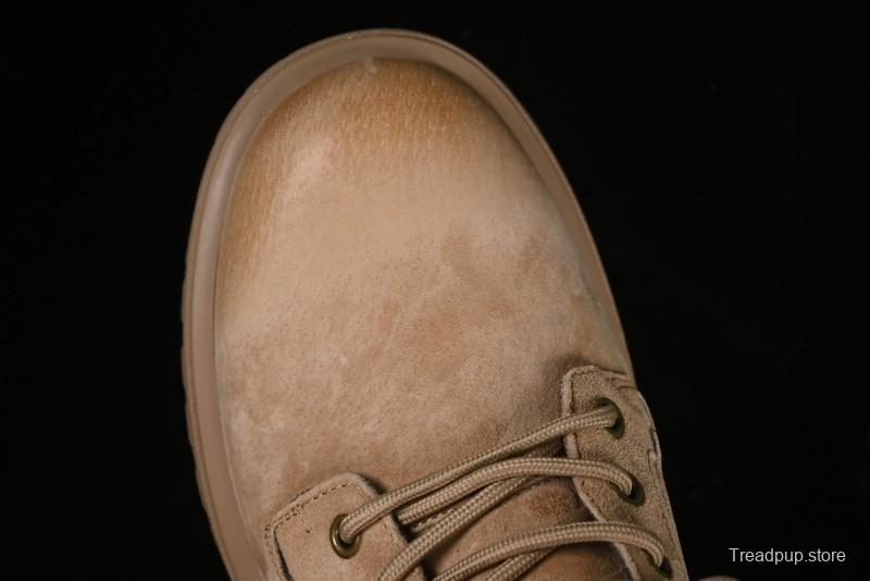 Timberland Outdoor Mid-Top Casual Martin Boots with Premium Suede Leather and Anti-Odor Insole - TB10059SAND