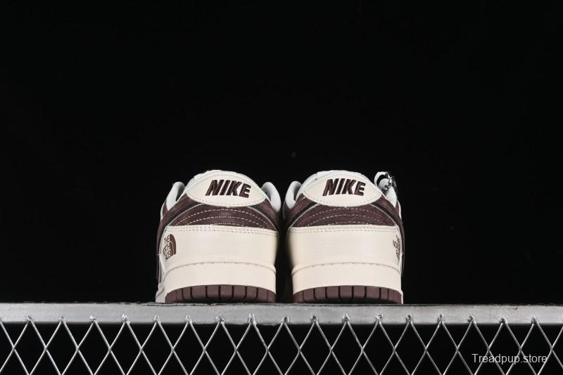 Nike SB Dunk Low The North Face Collaboration Anniversary Edition Premium Custom Low-Top Casual Skate Shoes - DQ1098-515