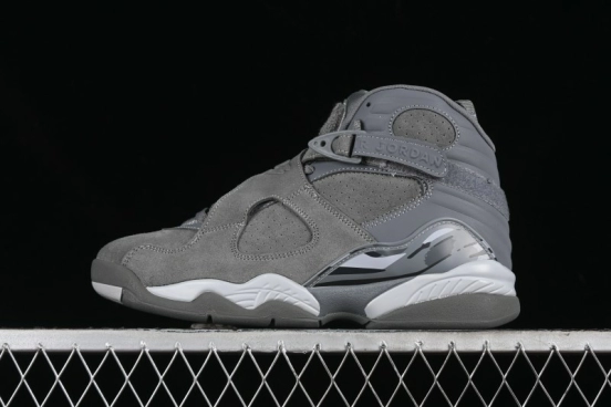 Nike Air Jordan 8 Retro "Cool Grey" Basketball Shoes - 305381-014