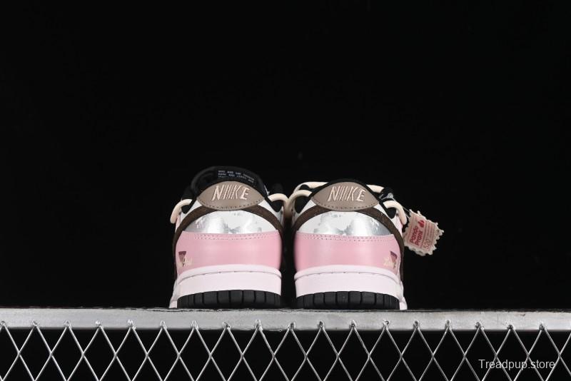 Nike Dunk Low Panda Prank Special Edition Heartbeat Mail Casual Sneakers - CW1590-100