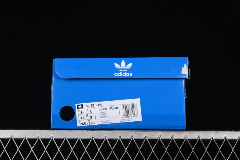 Adidas Originals SL 72 Retro Running Shoes with Nylon Upper and Rubber Outsole - JI2500