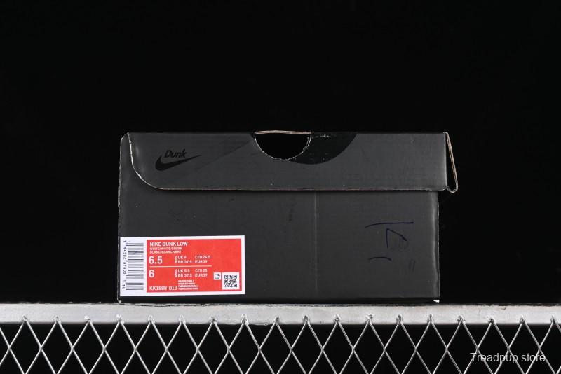 Nike SB Dunk Low Anniversary Customized Casual Sneakers with Green Swoosh - KK1888-013