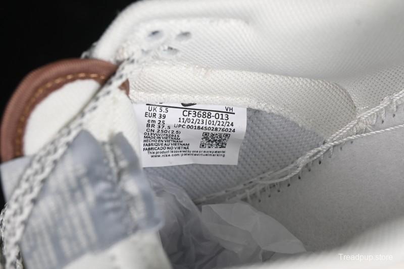 Nike SB Dunk Low UN Collaboration - Light Brown with Silver Swoosh Anniversary High-End Custom Low-Top Casual Sneakers - CF3688-013