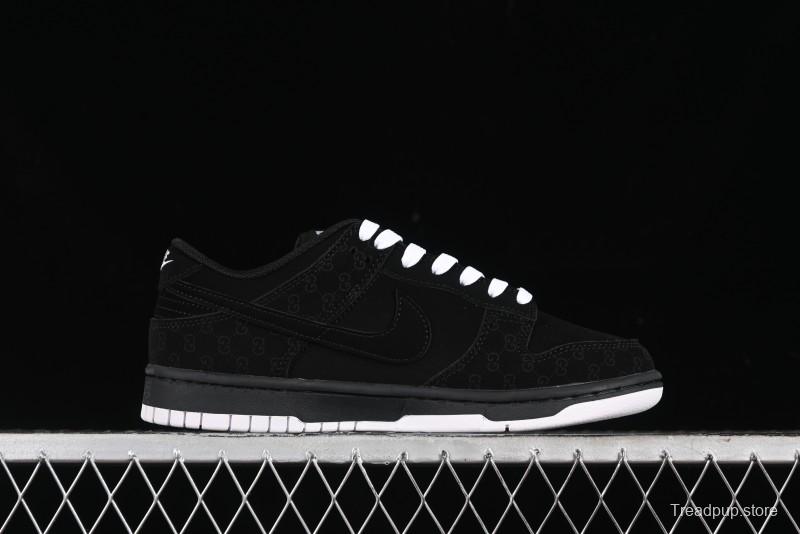 Nike SB Dunk Low Gucci Collaboration Dark Floral Pattern Anniversary Custom Low-Top Casual Sneakers - FC1688-140