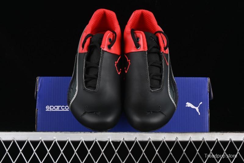 Puma Sparco Future Round Toe Lace-Up Low-Top Lifestyle Casual Shoes in Leather and Fabric - 307889-03