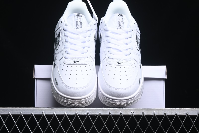 Nike Air Force 1 '07 Low "Smiley Face" Casual Sneakers - FB8971-020