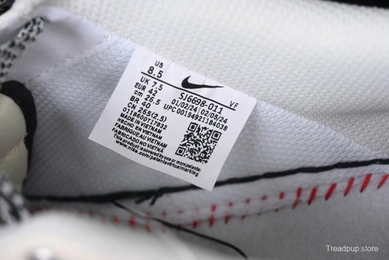 Nike Air Force 1 '07 Low Stussy Collaboration - Black Woven Label Low-Top Casual Sneakers - SJ6698-011