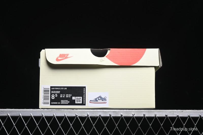 Nike Air Force 1 '07 Low Stussy Collaboration - Grey White Gum Sole Low-Top Casual Sneakers - XZ9688-101