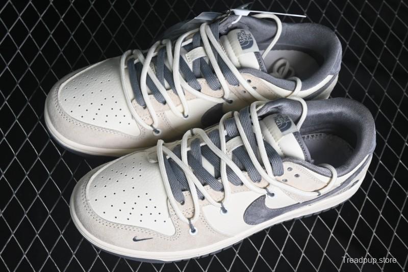 Nike SB Dunk Low The North Face Collaboration Anniversary Edition Customized Low-Top Casual Skate Shoes - DM6868-002