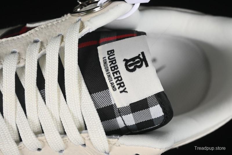 Nike Air Force 1 '07 Low Burberry Collaboration - White Black Check Low-Top Casual Sneakers - DF0180-005