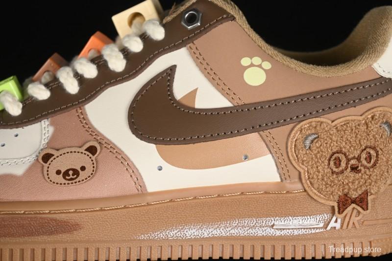 Nike Air Force 1 '07 Low Maillard Bear Casual Sneakers - CJ9297-999
