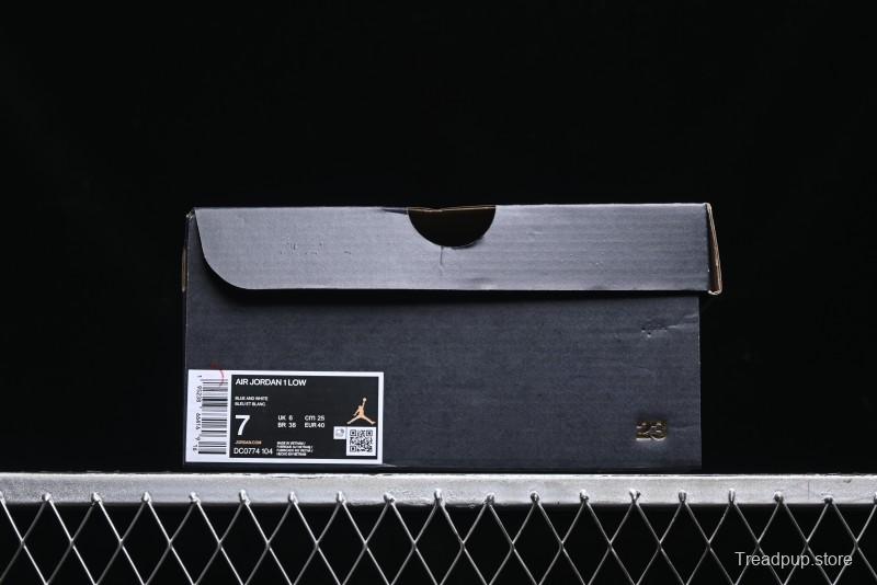 Nike Air Jordan 1 Low AJ1 White Blue Low-Top Casual Sneakers - DC0774-104