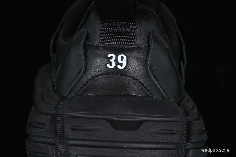 Balenciaga Monday Leather Round Toe Lace-Up Low-Top Casual Shoes - WDTSC1000