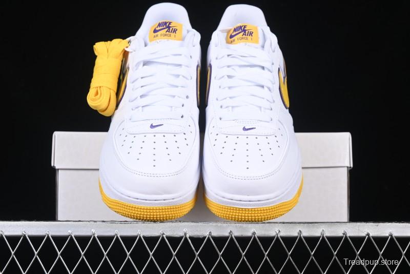 Nike Air Force 1 '07 Low Kobe Casual Sneakers with Full-Layer Leather and Full-Length Air Cushion - FZ1151-100