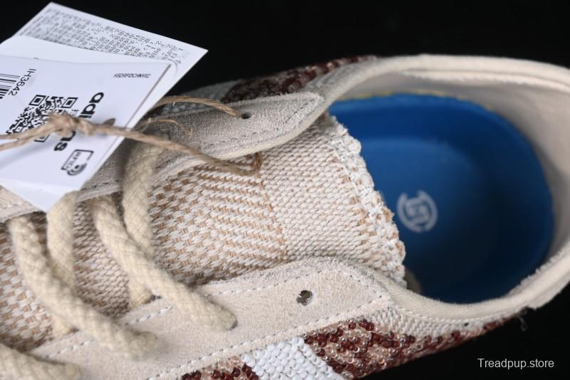 Adidas Clot x Originals Gazelle Indoor Retro Casual Slip-Resistant Wear-Resistant Low-Top Sneakers - IH3642