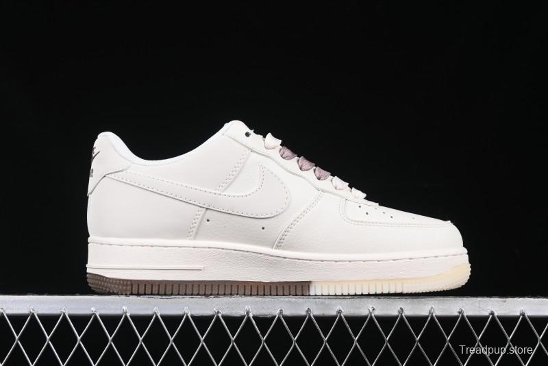 Nike Air Force 1 '07 Low Supreme Collaboration - Beige/Brown Colorway Low-Top Casual Sneakers BB7577-215