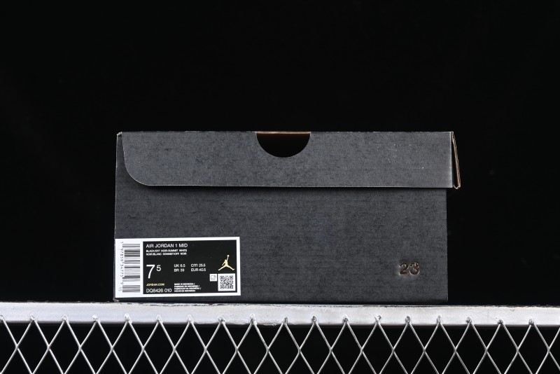 Nike Air Jordan 1 Mid AJ1 Basketball Shoes in Black White Gray - DQ8426-010