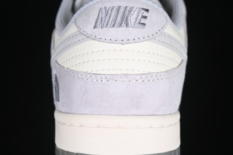 Nike SB Dunk Low The North Face Graffiti Grey Check Anniversary Customized Low-Top Casual Skate Shoes - DM6868-017