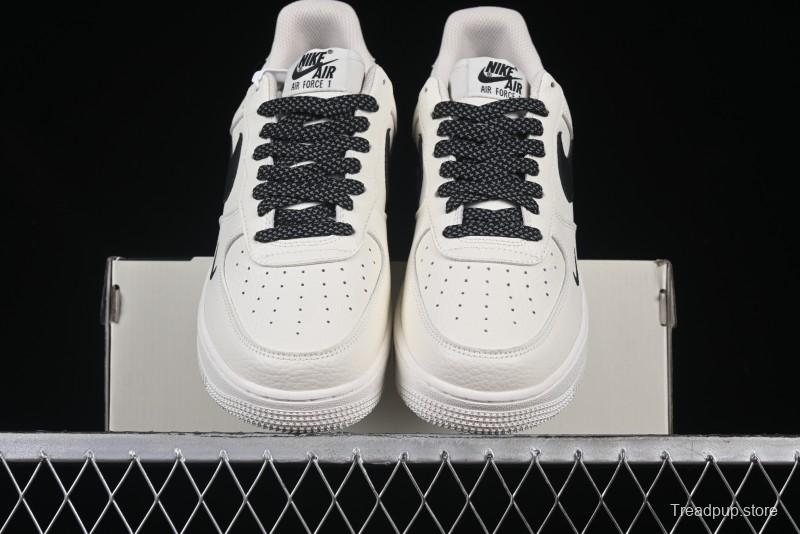 Nike Air Force 1 '07 Low Ted x Portland Triple Collaboration Reflective Black Casual Sneakers - DD8959-706