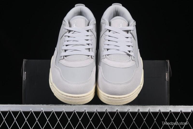 Nike Air Jordan 4 Remastered Sneakers with Textile Mesh Leather and Suede Upper - FQ7940-001