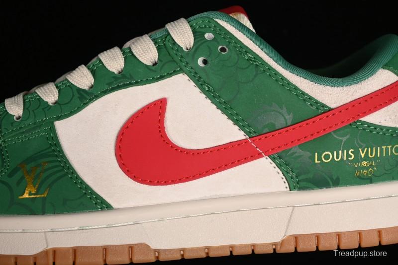 Nike SB Dunk Low Chinese New Year Limited Edition - Little Azure Dragon Anniversary High-End Custom Low-Top Casual Sneakers - XP3802-331