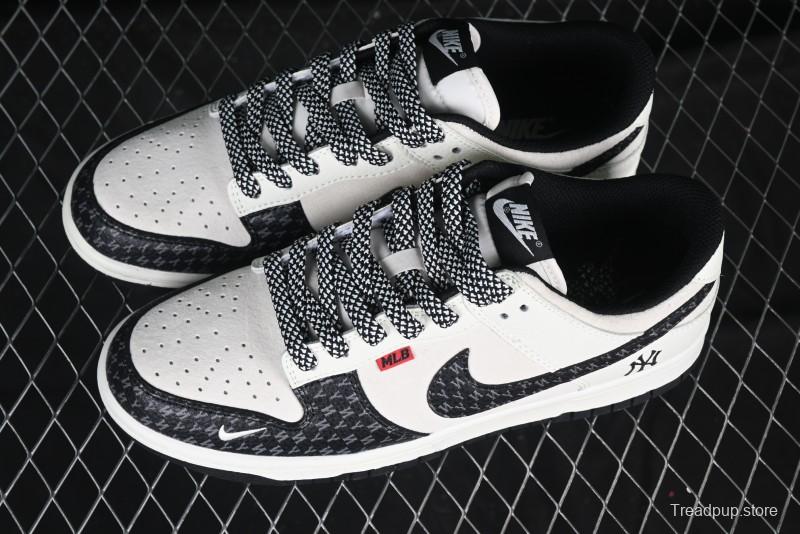 Nike SB Dunk Low MLB Collaboration Letter Patch Anniversary Custom Low-Top Casual Skate Shoes - DJ2024-121