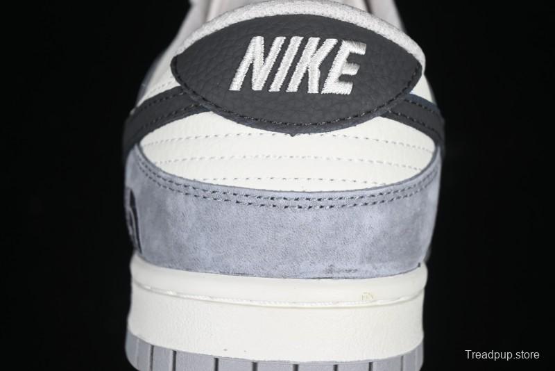 Nike SB Dunk Low The North Face Collaboration Beige Grey Double Swoosh Anniversary Custom Low-Top Casual Skate Shoes - DJ2024-067