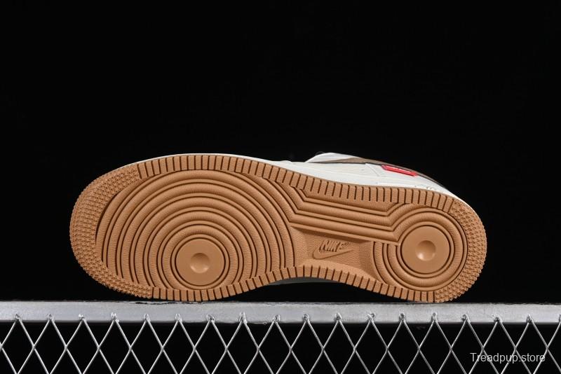 Supreme x Nike Air Force 1 '07 Low Skateboarding Shoes - Coffee Brown - HD1968-019