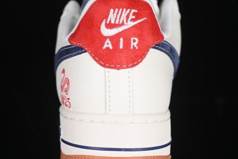 Nike Air Force 1 '07 Low Stussy Collaboration Year of the Snake Limited Edition Red Snake Low-Top Casual Sneakers - XS1958-502