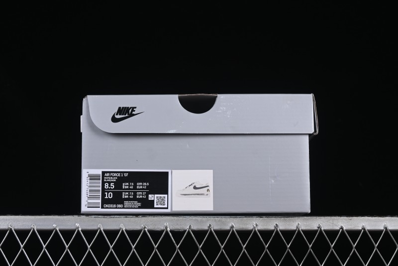 Nike Air Force 1'07 Low Custom 2D Daisy Graffiti Hand-Painted Casual Sneakers - CK0316-060