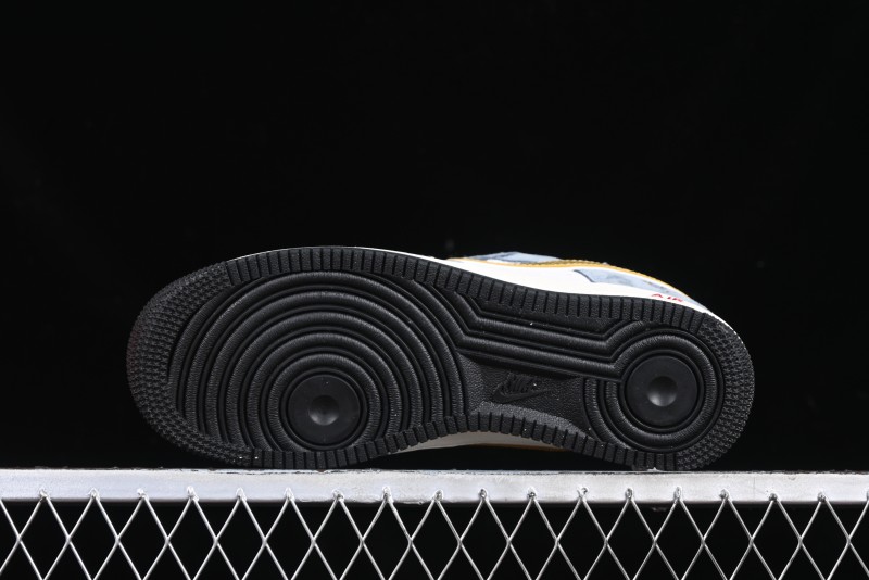 Nike Air Force 1 '07 Low Year of the Snake Limited Edition Golden Snake Scale Low-Top Casual Sneakers - XZ2025-688