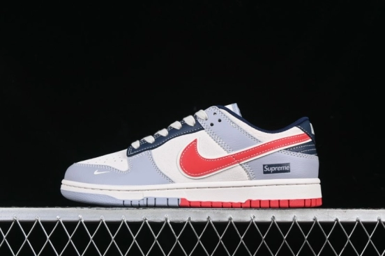 Nike SB Dunk Low Supreme Collaboration Anniversary Custom Low-Top Casual Sneakers - DM6868-045