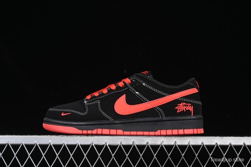 Nike SB Dunk Low Stussy Anniversary Custom Low-Top Casual Skate Shoes - KK1333-028