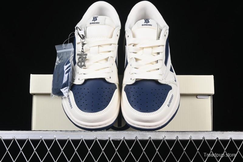 Nike Travis Scott x Fragment Design x Air Jordan 1 Low OG SP AJ1 Burberry Collaboration - BB6588-312