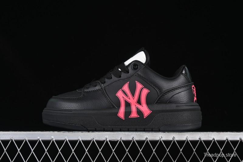 New York Yankees MLB Chunky Liner Custom Platform Sneakers in Neon Pink - 3ASXCA12N50WHS