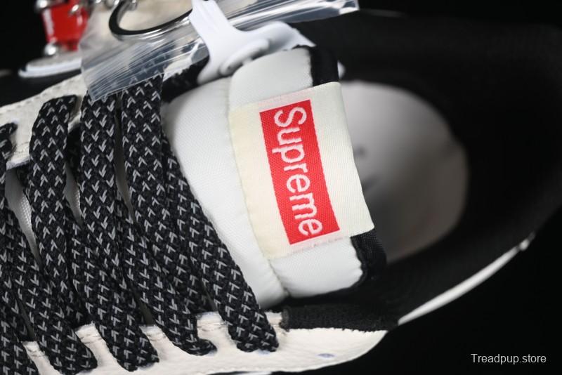 Nike Air Force 1 '07 Low Supreme Collaboration Beige Black Spliced Casual Sneakers with Strap - HH7518-056