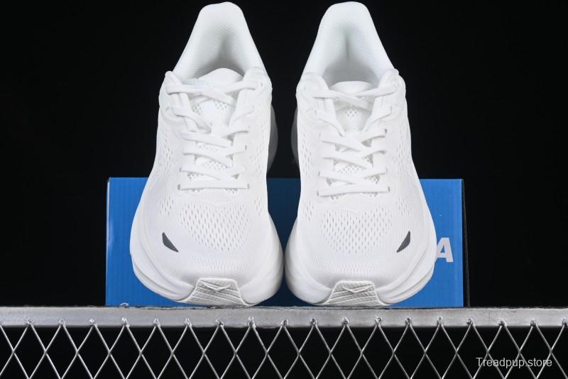 HOKA ONE ONE Bondi 9 Knit Lightweight Casual Running Shoes - 1162012 WWH