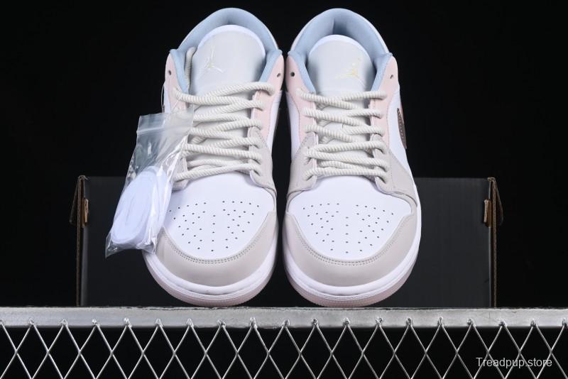 Nike Air Jordan 1 Low AJ1 Carved Pink Low-Top Casual Sneakers - IB8859-101