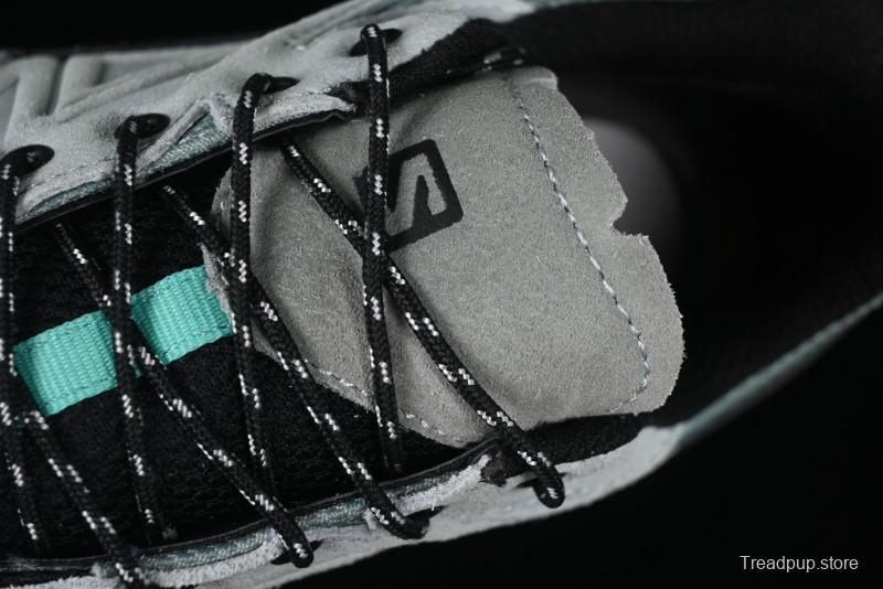 Salomon x Contragrip All-Terrain Hiking Shoes - Lightweight Gray with Black & Teal Accents