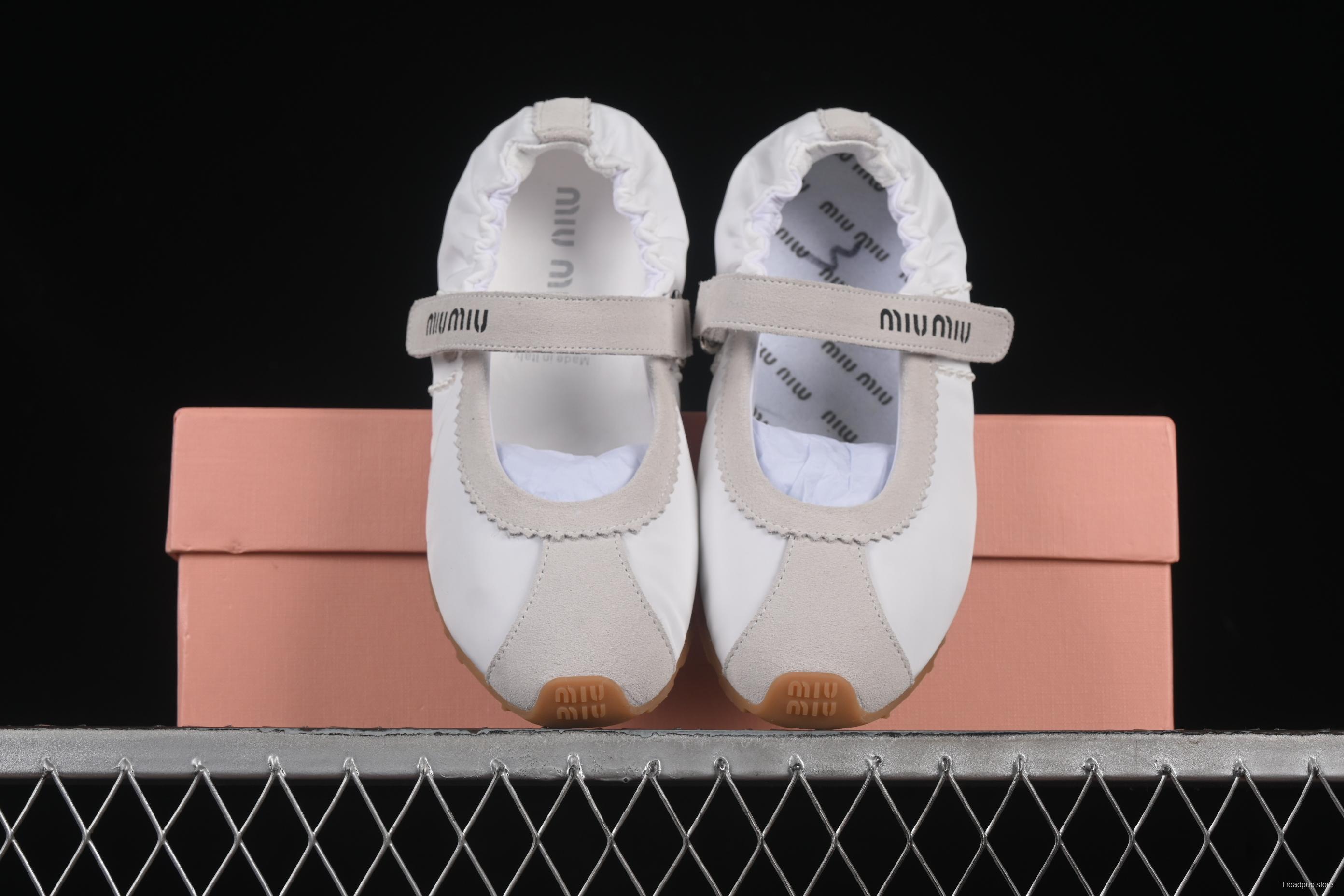 MiuMiu Mary Jane Ballet Flats - 99D4