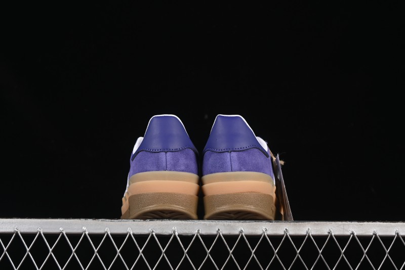 Adidas Originals Gazelle Bold IE0419 Low-Top Sneakers with Thick Sole for Casual Wear, Slip-Resistant and Durable