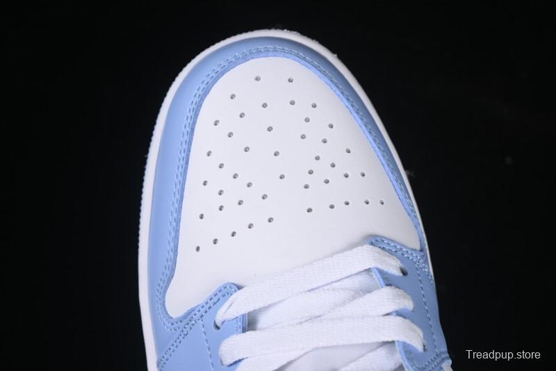 Nike Air Jordan 1 Low AJ1 White Blue Casual Sneakers - DC0774-142