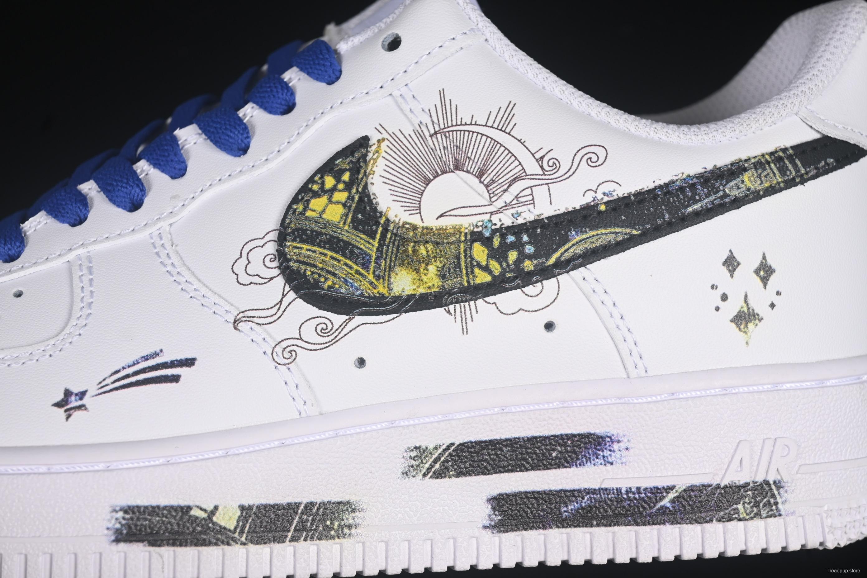 Nike Air Force 1'07 Low Zodiac Series Casual Sneakers with Full-Length Air Cushion - ZH0316-069