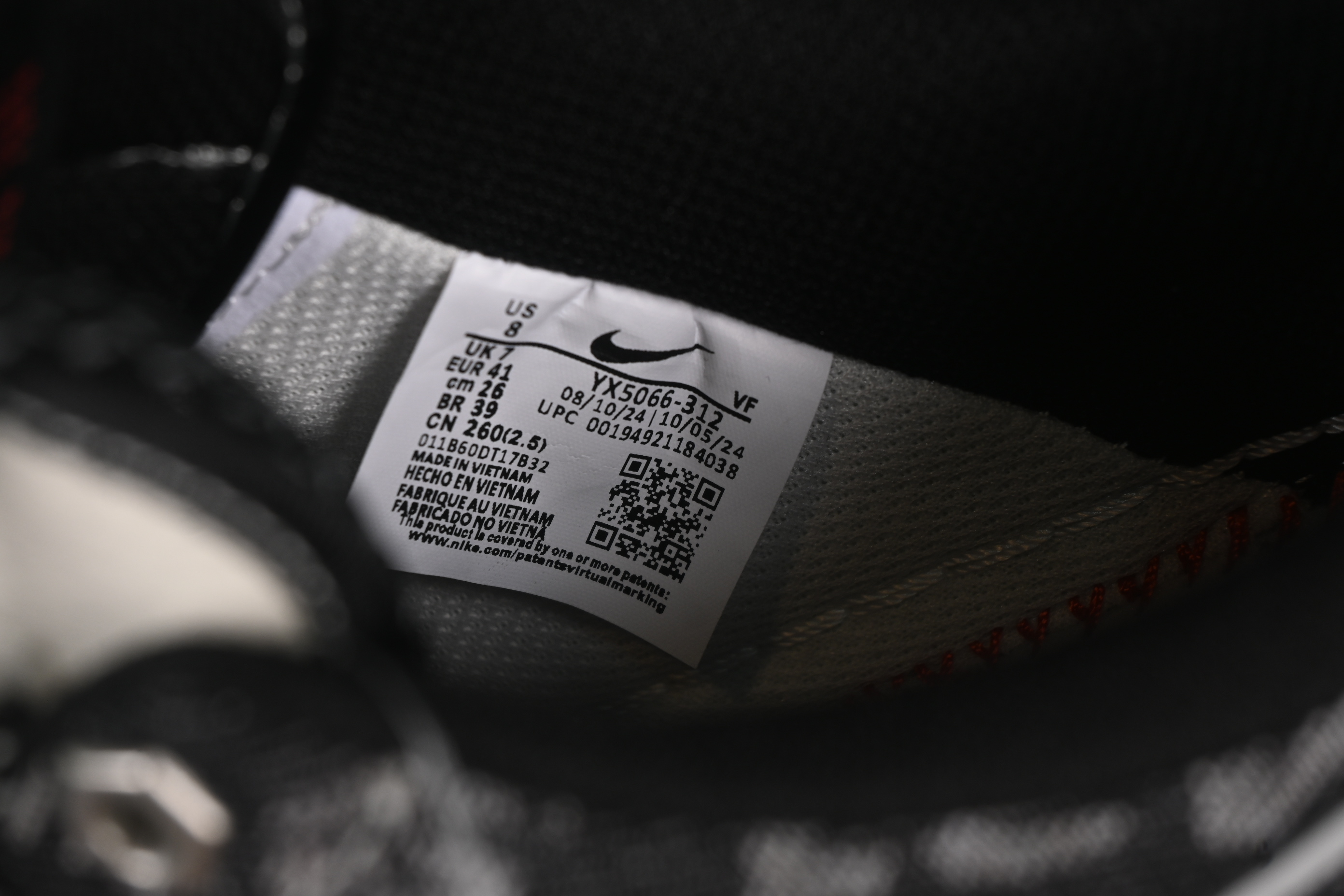 Nike Air Force 1 '07 Low Levi's Collaboration Dual-Tone Black Denim Casual Sneakers - YX5066-312